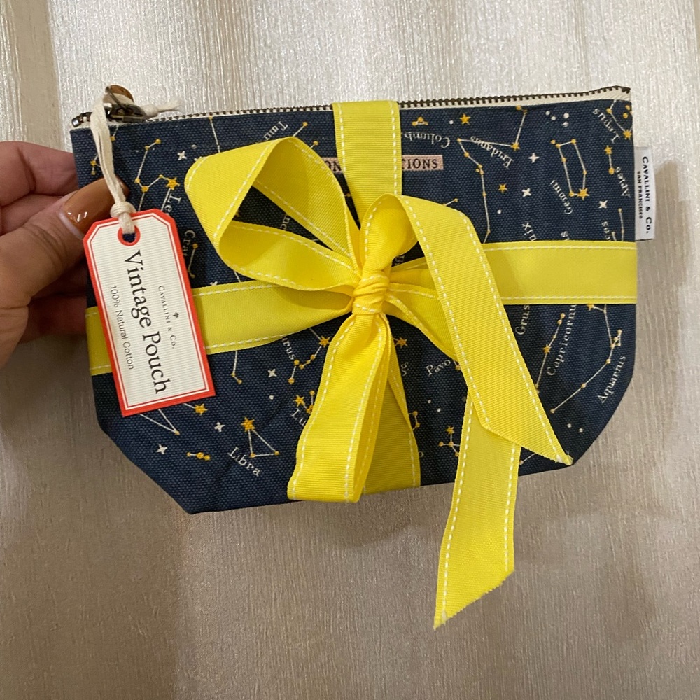 100% natural cotton pouch zodiac